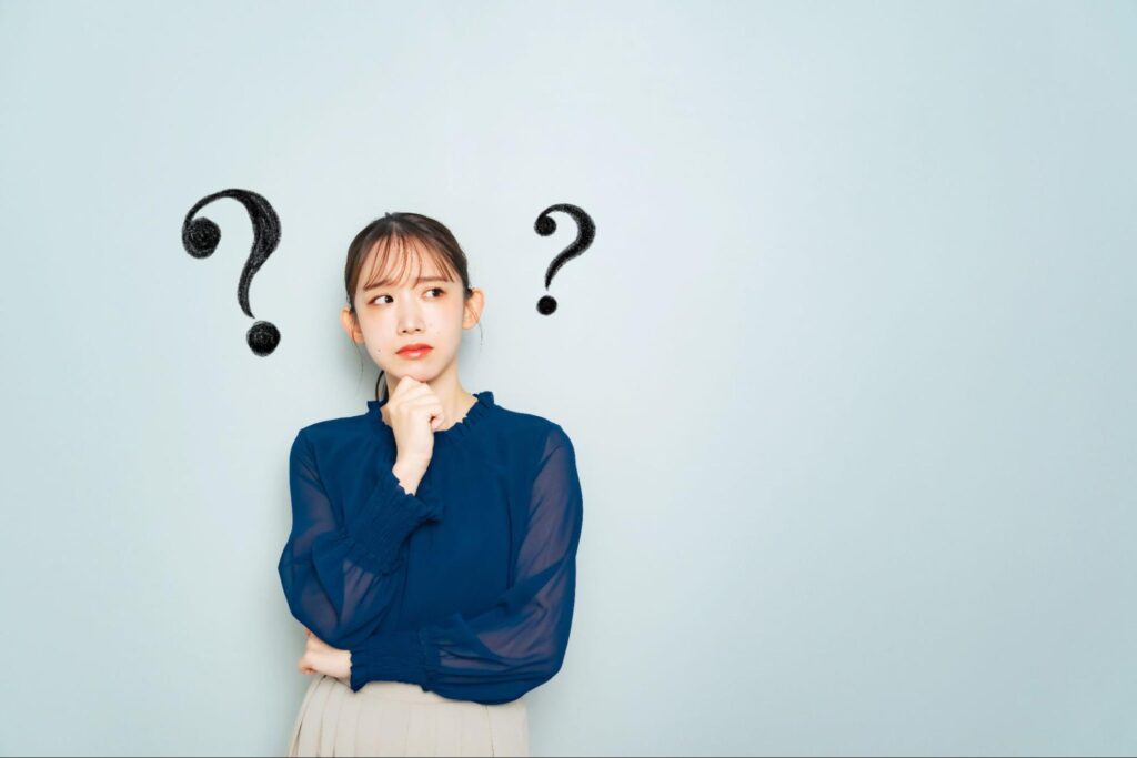 女性とはてなマーク